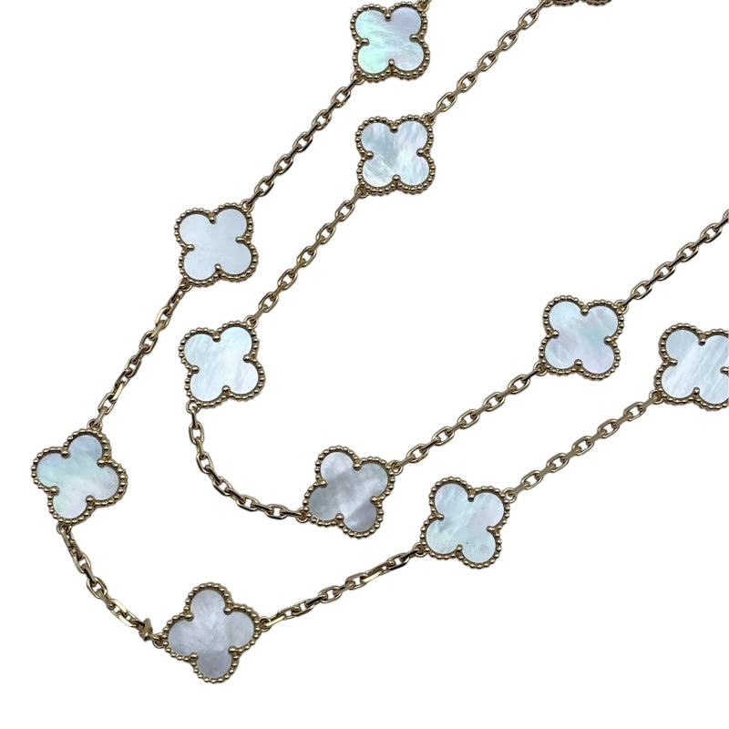 ヴァンクリーフ＆アーペル Van Cleef & Arpels ヴィンテージアルハンブラロングネックレス ゴールド Au750 ジュエリー