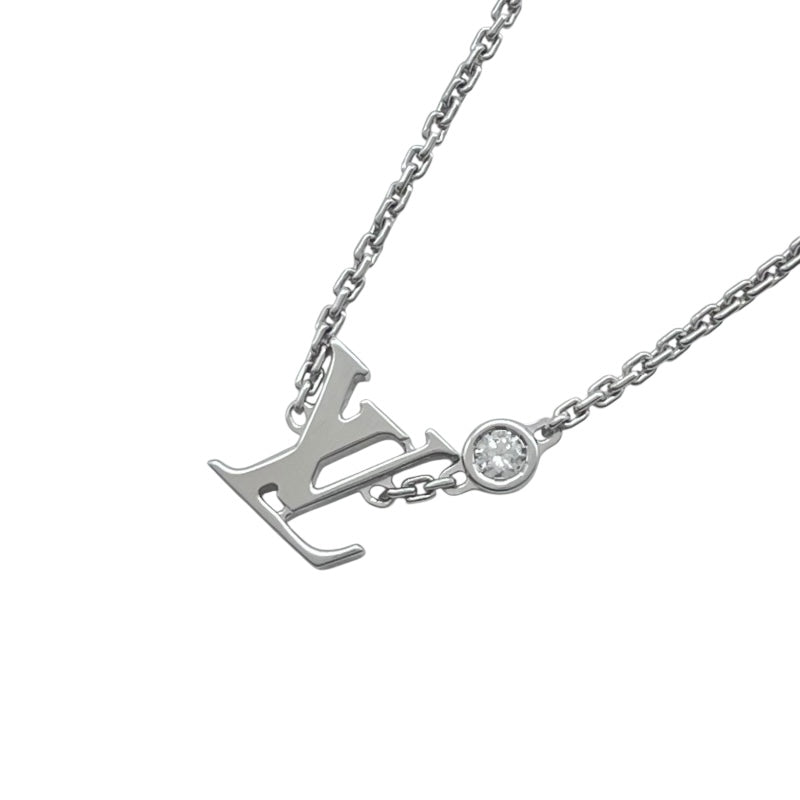 ルイ・ヴィトン LOUIS VUITTON イディール ブロッサム LV ネックレス ホワイトゴールド Au750 ダイヤモンド ジュエリー