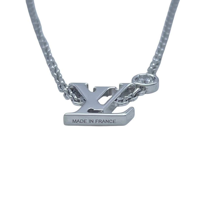 ルイ・ヴィトン LOUIS VUITTON イディール ブロッサム LV ネックレス ホワイトゴールド Au750 ダイヤモンド ジュエリー