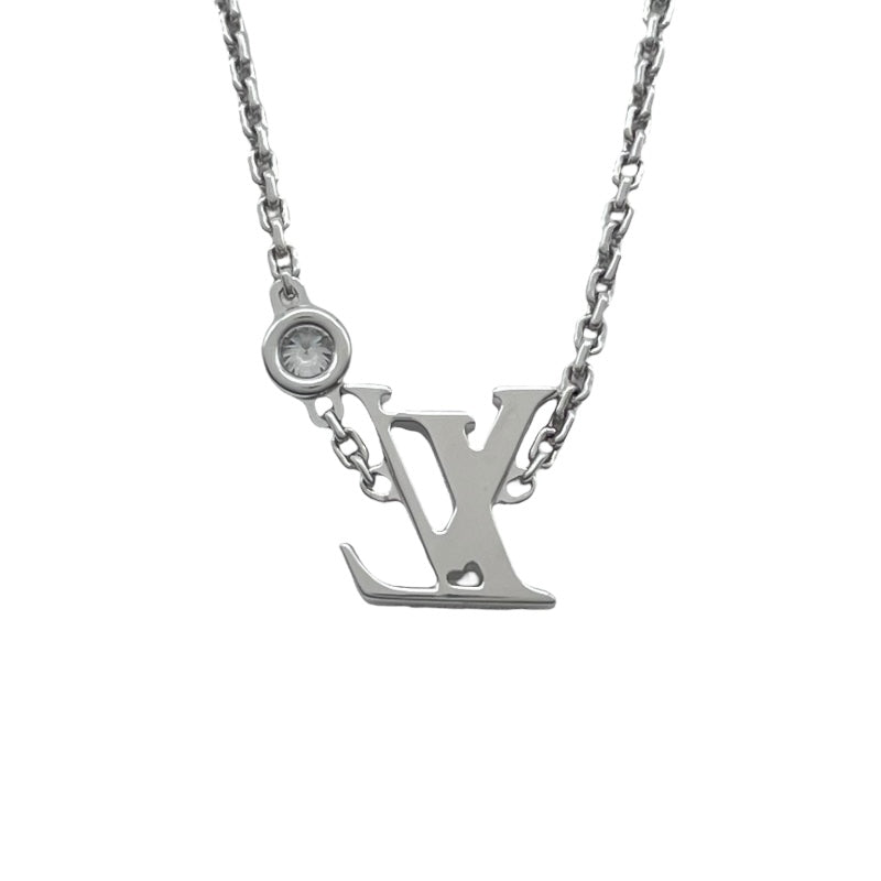 ルイ・ヴィトン LOUIS VUITTON イディール ブロッサム LV ネックレス ホワイトゴールド Au750 ダイヤモンド ジュエリー