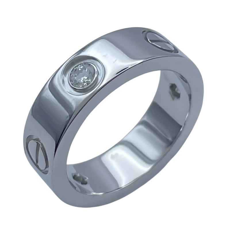 カルティエ Cartier ラブリングハーフダイヤ(3P) ホワイトゴールド 750 ジュエリー