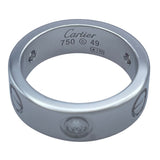 カルティエ Cartier ラブリングハーフダイヤ(3P) ホワイトゴールド 750 ジュエリー