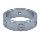 カルティエ Cartier ラブリングハーフダイヤ(3P) ホワイトゴールド 750 ジュエリー