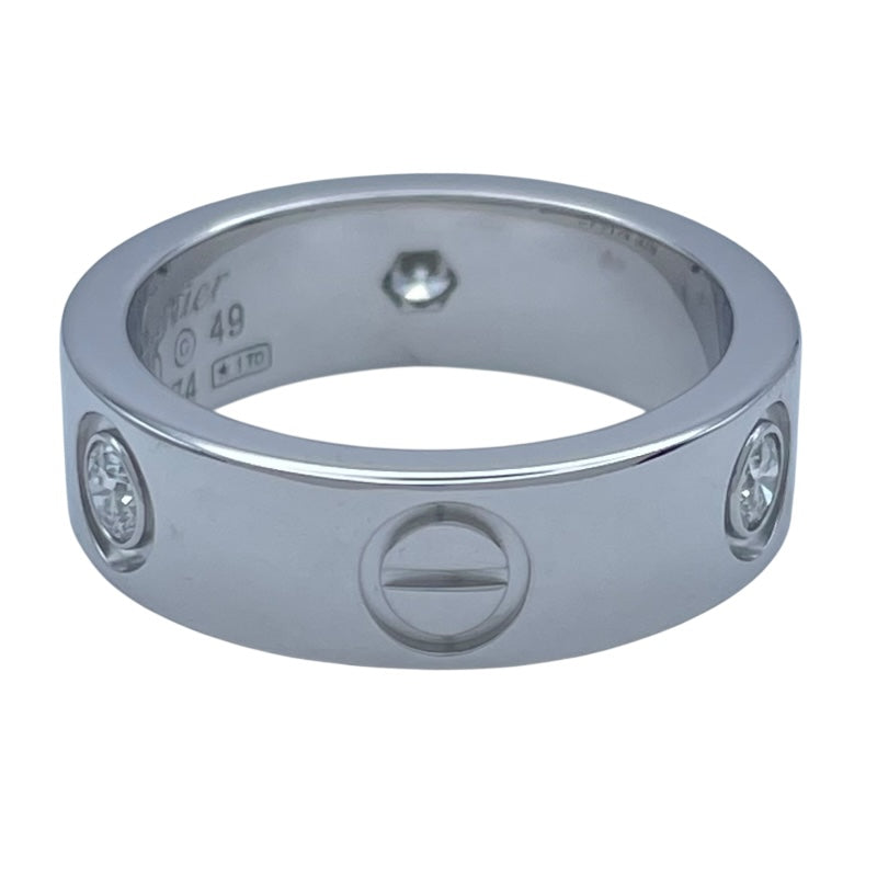 カルティエ Cartier ラブリングハーフダイヤ(3P) ホワイトゴールド 750 ジュエリー