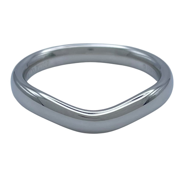 ティファニー TIFFANY＆CO カーブドバンドリング プラチナ Pt950 ジュエリー