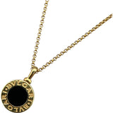 ブルガリ BVLGARI ブルガリブルガリ ネックレス K18YG オニキス ジュエリー