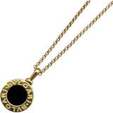 ブルガリ BVLGARI ブルガリブルガリ ネックレス K18YG オニキス ジュエリー