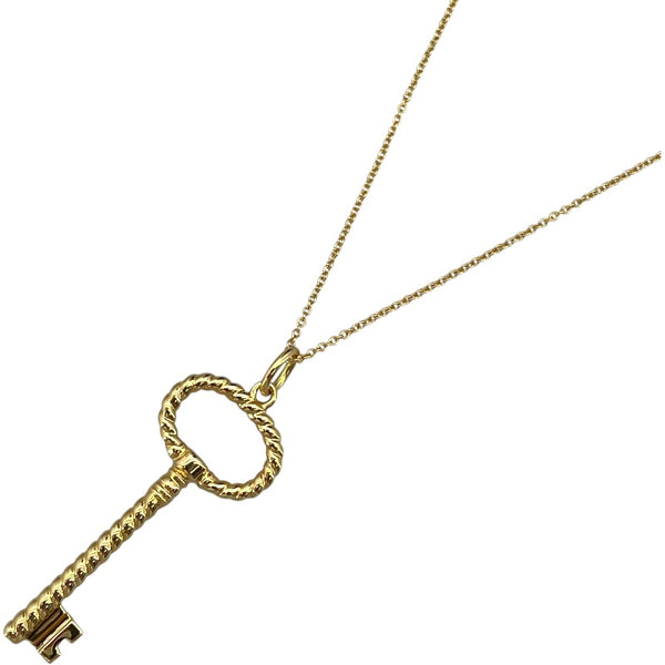 ティファニー TIFFANY＆CO ツイスト オーバルキーネックレス K18YG ジュエリー