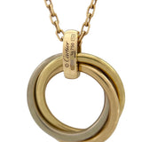 カルティエ Cartier トリニティ ダイヤ ネックレス K18YG/K18WG/K18PG ダイヤモンド ジュエリー