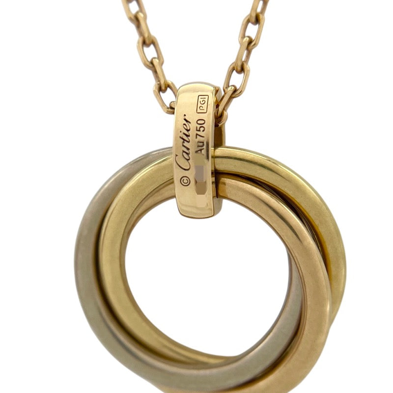 カルティエ Cartier トリニティ ダイヤ ネックレス K18YG/K18WG/K18PG ダイヤモンド ジュエリー