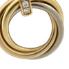 カルティエ Cartier トリニティ ダイヤ ネックレス K18YG/K18WG/K18PG ダイヤモンド ジュエリー