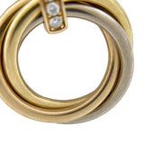 カルティエ Cartier トリニティ ダイヤ ネックレス K18YG/K18WG/K18PG ダイヤモンド ジュエリー