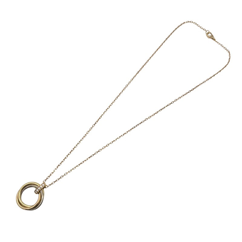 カルティエ Cartier トリニティ ダイヤ ネックレス K18YG/K18WG/K18PG ダイヤモンド ジュエリー