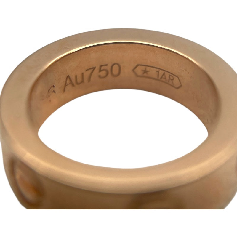 カルティエ Cartier ラブスリーフープ ダイヤネックレス K18PG セラミック ダイヤモンド ジュエリー