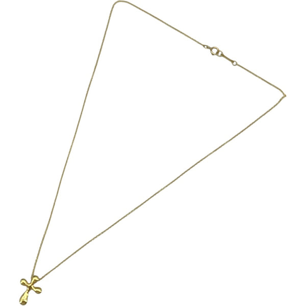 ティファニー TIFFANY＆CO クロスネックレス K18YG ジュエリー