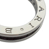 ブルガリ BVLGARI ビーゼロワンリング1バンド(XS) ホワイトゴールド 750 ガーネット ジュエリー