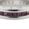 ブルガリ BVLGARI ビーゼロワンリング1バンド(XS) ホワイトゴールド 750 ガーネット ジュエリー