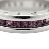 ブルガリ BVLGARI ビーゼロワンリング1バンド(XS) ホワイトゴールド 750 ガーネット ジュエリー