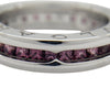ブルガリ BVLGARI ビーゼロワンリング1バンド(XS) ホワイトゴールド 750 ガーネット ジュエリー