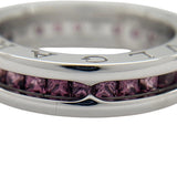 ブルガリ BVLGARI ビーゼロワンリング1バンド(XS) ホワイトゴールド 750 ガーネット ジュエリー