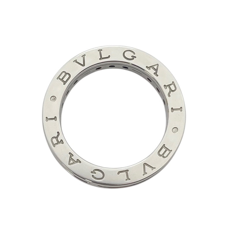 ブルガリ BVLGARI ビーゼロワンリング1バンド(XS) ホワイトゴールド 750 ガーネット ジュエリー