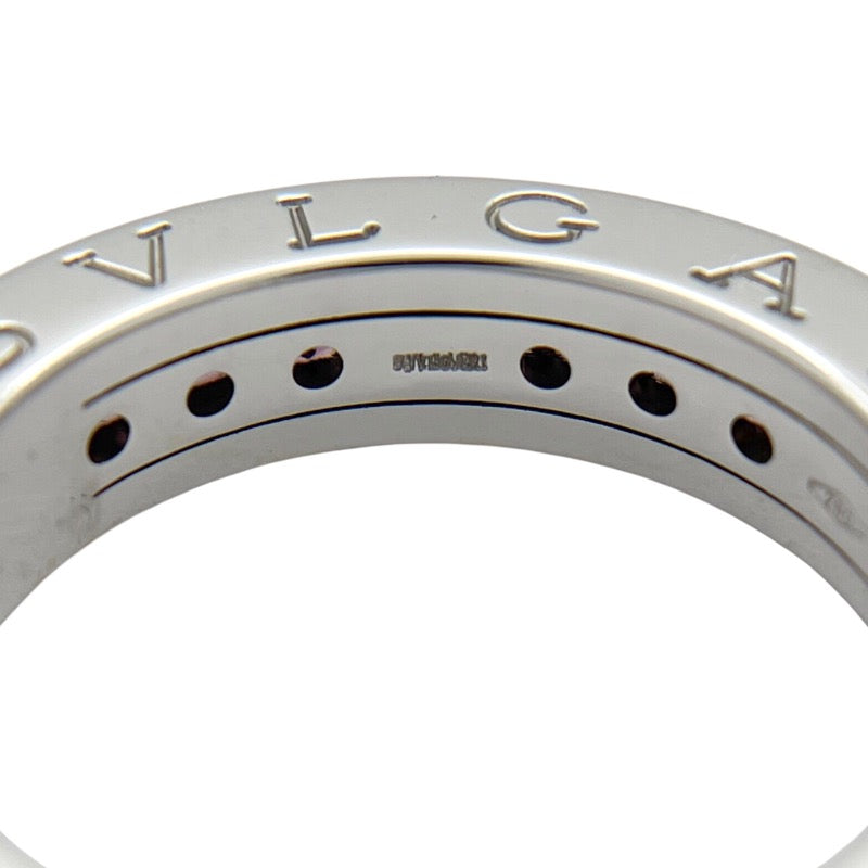ブルガリ BVLGARI ビーゼロワンリング1バンド(XS) ホワイトゴールド 750 ガーネット ジュエリー