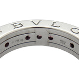 ブルガリ BVLGARI ビーゼロワンリング1バンド(XS) ホワイトゴールド 750 ガーネット ジュエリー