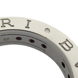 ブルガリ BVLGARI ビーゼロワンリング1バンド(XS) ホワイトゴールド 750 ガーネット ジュエリー