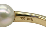 タサキ TASAKI デインジャー ファング パヴェダイヤリング K18YG パール ジュエリー