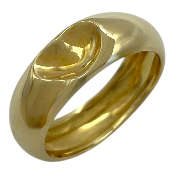 ティファニー TIFFANY＆CO カーブド ハートリング 11.5号 K18YG