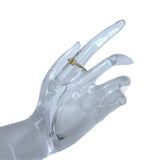 ティファニー TIFFANY＆CO Tワイヤー ダイヤリング 約11号 K18YG ダイヤモンド ジュエリー