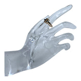 ティファニー TIFFANY＆CO Tワイヤー リング 約9号 K18PG オニキス ジュエリー