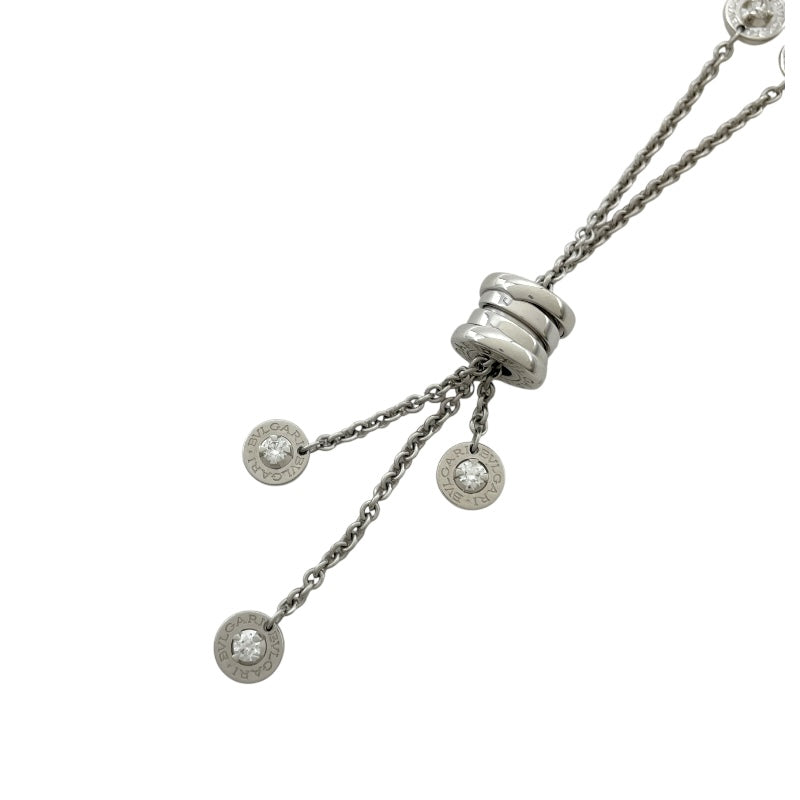 ブルガリ BVLGARI ビーゼロワン エレメントネックレス ホワイトゴールド Au750 ダイヤモンド ジュエリー