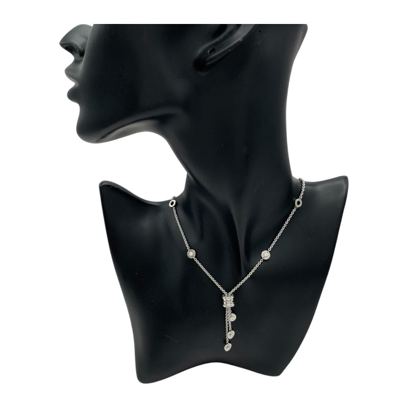 ブルガリ BVLGARI ビーゼロワン エレメントネックレス ホワイトゴールド Au750 ダイヤモンド ジュエリー