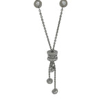ブルガリ BVLGARI ビーゼロワン エレメントネックレス ホワイトゴールド Au750 ダイヤモンド ジュエリー