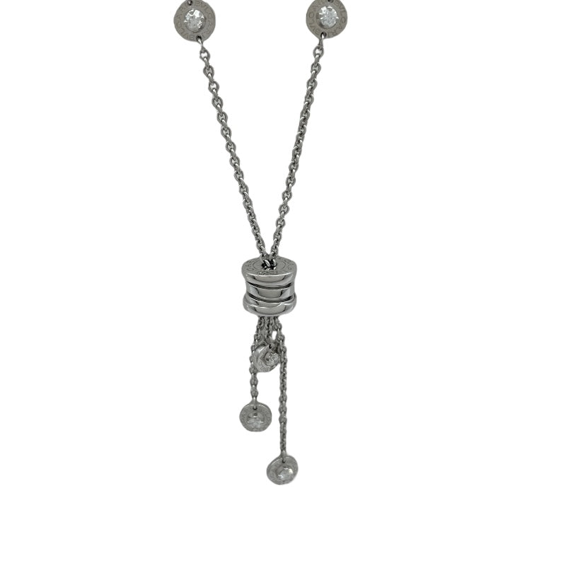 ブルガリ BVLGARI ビーゼロワン エレメントネックレス ホワイトゴールド Au750 ダイヤモンド ジュエリー