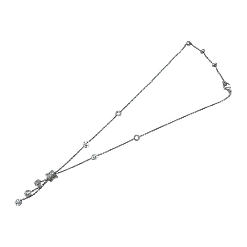 ブルガリ BVLGARI ビーゼロワン エレメントネックレス ホワイトゴールド Au750 ダイヤモンド ジュエリー