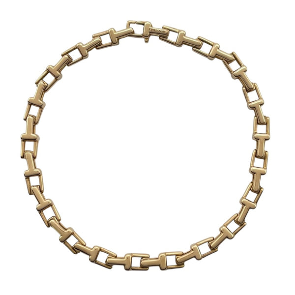 ティファニー TIFFANY＆CO Tナローチェーンブレス ピンクゴールド Au750 ジュエリー