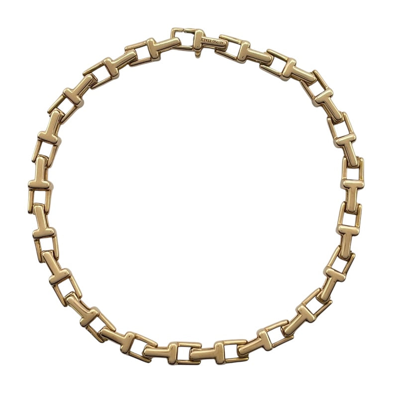 ティファニー TIFFANY＆CO Tナローチェーンブレス ピンクゴールド Au750 ジュエリー