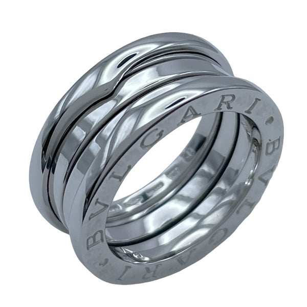 ブルガリ BVLGARI ビーゼロワンリング 3バンド (S) ホワイトゴールド 750 ジュエリー