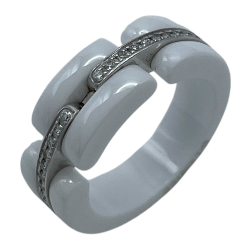 シャネル CHANEL ウルトラコレクション ダイヤリング セラミック ホワイトゴールド Au750 ダイヤモンド ジュエリー