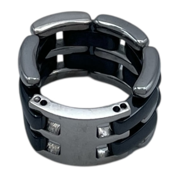 シャネル CHANEL ウルトラ リング ラージ ホワイトゴールド 750 セラミック ジュエリー