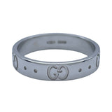 グッチ GUCCI アイコンリング ホワイトゴールド 750 ジュエリー