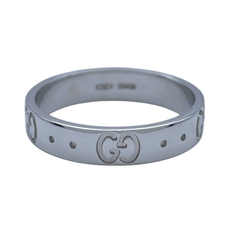 グッチ GUCCI アイコンリング ホワイトゴールド 750 ジュエリー