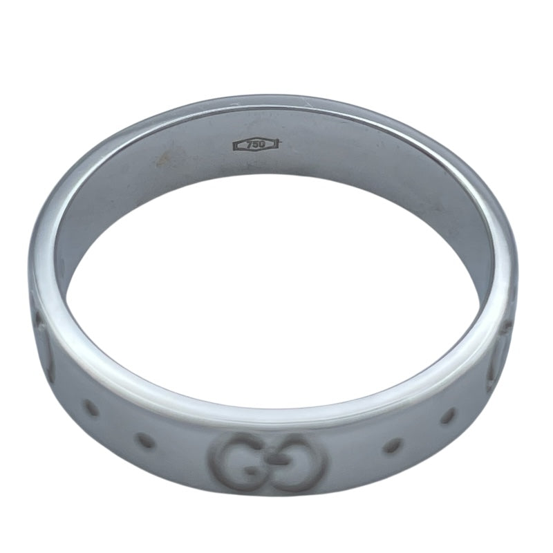 グッチ GUCCI アイコンリング ホワイトゴールド 750 ジュエリー
