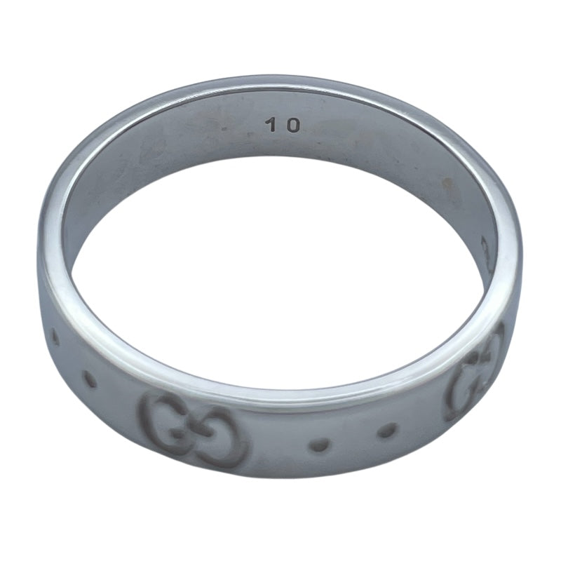 グッチ GUCCI アイコンリング ホワイトゴールド 750 ジュエリー