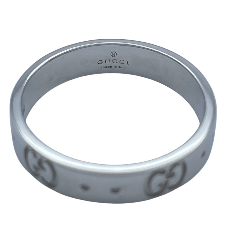グッチ GUCCI アイコンリング ホワイトゴールド 750 ジュエリー