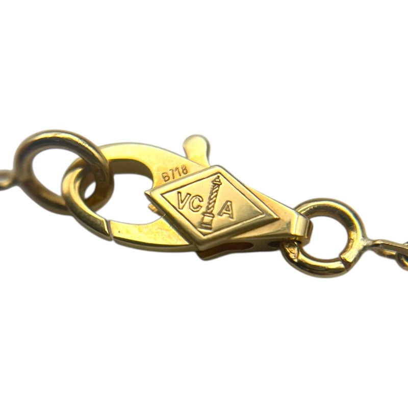 ヴァンクリーフ＆アーペル Van Cleef & Arpels スウィートアフランブラ パピヨンネックレス イエローゴールド 750 マザーオブパール ジュエリー