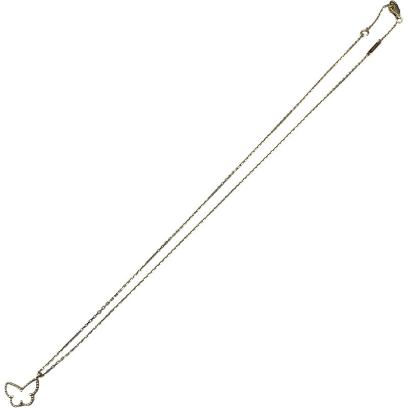 ヴァンクリーフ＆アーペル Van Cleef & Arpels スウィートアフランブラ パピヨンネックレス イエローゴールド 750 マザーオブパール ジュエリー