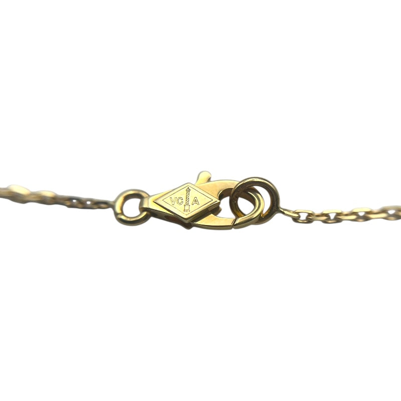 ヴァンクリーフ＆アーペル Van Cleef & Arpels スウィートアフランブラ パピヨンネックレス イエローゴールド 750 マザーオブパール ジュエリー